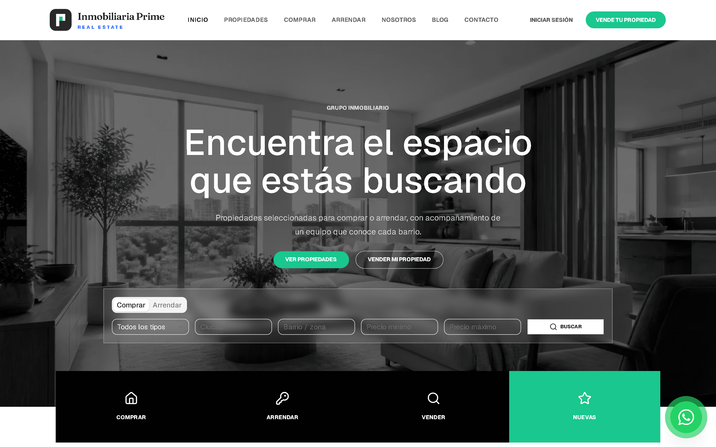 Sitio web y sistema de una de las soluciones de Fidel Mercado Tech